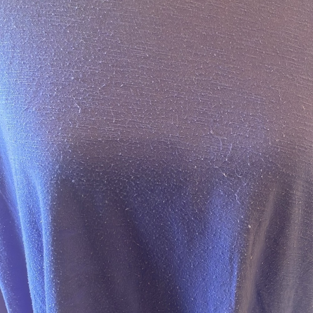 EUC Gaiam Blue Long Sleeve Top with Twist Back Size Medium - Picture 2 of 6